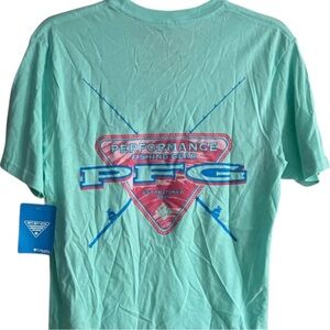 Mens Columbia Sportswear Company T-Shirt PFG Columbia TShirt Tee Fishing Rods